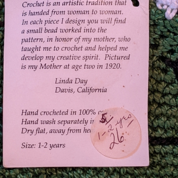 Handmade Crocheted Hat - Picture 4 of 4